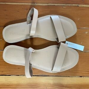 Madewell Cream Sandals Minimalist Slide